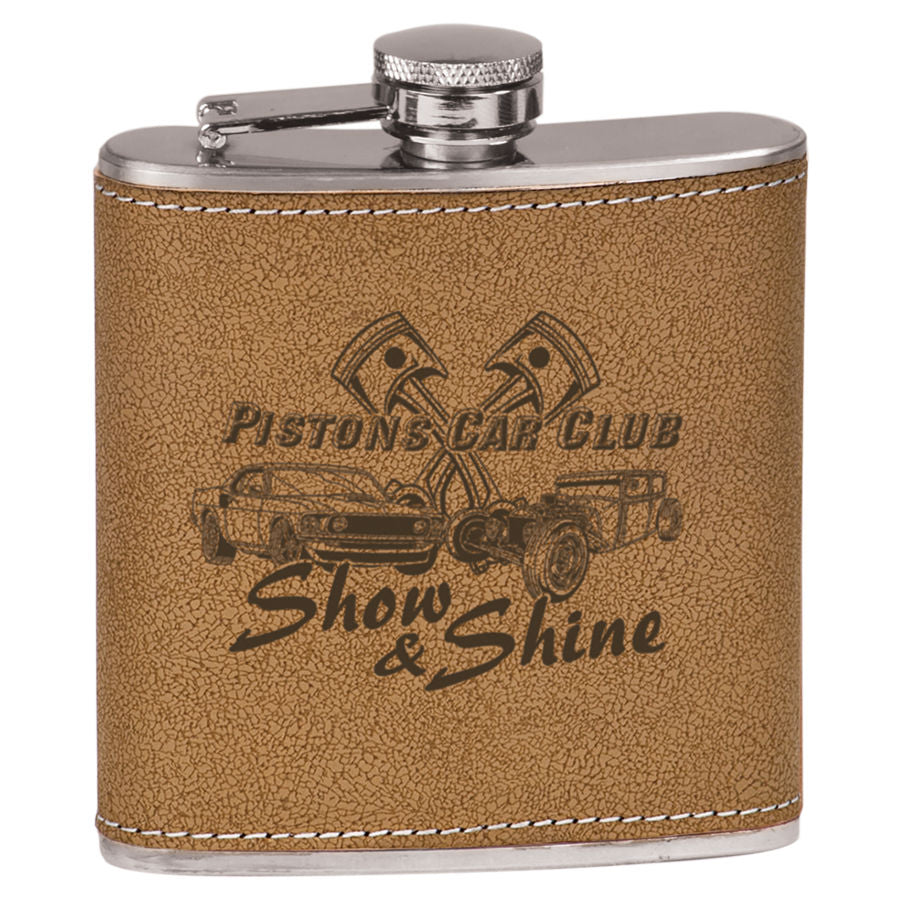 Personalized Brown Flask